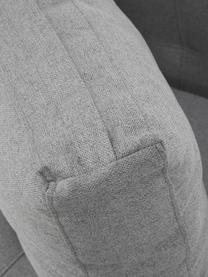 Slaapbank Edward met metalen poten, uitklapbaar, Bekleding: 100% polyester, Geweven stof lichtgrijs, B 152 x D 96 cm