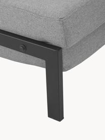 Sofá cama Edward, plegable (2 plazas), Tapizado: 100% poliéster Resistenci, Tejido gris claro, An 152 x F 96 cm