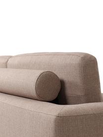 Sofa narożna Cucita (3-osobowa), Tapicerka: tkanina (100% poliester) , Nogi: metal lakierowany Materia, Beżowa tkanina, S 262 x G 163 cm, lewostronna