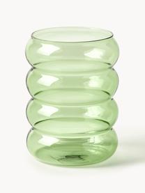 Komplet szklanek ze szkła dmuchanego Bubbly, 4 elem., Szkło borokrzemowe, Wielobarwny, transparentny, Ø 8 x W 10 cm, 320 ml