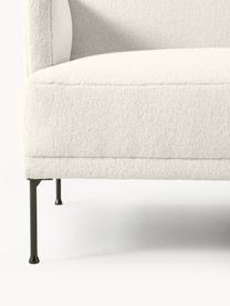 Teddy-Schlafsofa Fluente (3-Sitzer), Bezug: Teddy (100 % Polyester) D, Gestell: Massives Kiefernholz, Füße: Metall, pulverbeschichtet, Teddy Off White, B 220 x T 88 cm