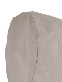 Wäschekorb Floor, Griff: Leder, Beige, Schwarz, Ø 40 x H 55 cm