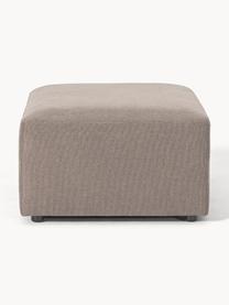 Pouf Melva, larg. 99 x prof. 72 cm, Tissu taupe, larg. 99 x prof. 72 cm