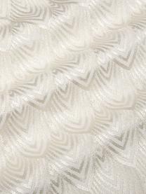 Housse de coussin à broderies brillantes Giselle, Blanc crème