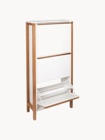 Zapatero Northgate, Estructura: tablero de fibras de dens, Blanco, roble, An 65 x Al 140 cm