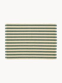 Placemats Stiff, 2 stuks, 50% katoen, 50% jute, Groen, B 35 x L 50 cm