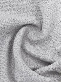 Federa arredo color grigio chiaro con frange decorative Lorel, 100% cotone, Grigio, Larg. 30 x Lung. 50 cm