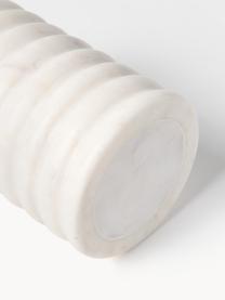 Mramorový dávkovač mýdla Orta, Bílá, mramorovaná, Ø 8 cm, V 17 cm