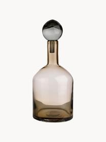 Mundgeblasene Deko-Flaschen Bubbles, 4er-Set, Glas, mundgeblasen, Grautöne, Brauntöne, Set mit verschiedenen Grössen
