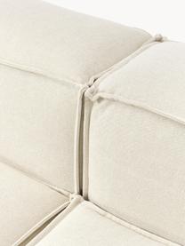 Modulares XL-Ecksofa Lennon, Bezug: 100 % Polyester Der strap, Gestell: Massives Kiefernhol, Sper, Webstoff Off White, B 329 x T 269 cm, Eckteil links