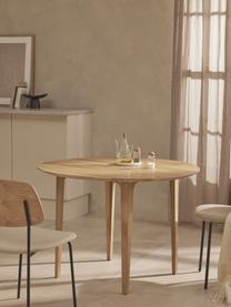 Table ronde en chêne Archie, Ø 110 cm, Bois de chêne massif, huilé
Ce produit est fabriqué à partir de bois certifié FSC® issu du développement durable, Chêne, huilé, Ø 110 cm