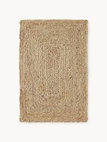 Tapis en jute fait main Sharmila, 100 % jute, Brun, larg. 60 x long. 90 cm (taille XXS)