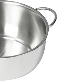 Casserole en acier inoxydable avec couvercle Premium, Couleur argentée, gris, Ø 24 x haut. 12 cm