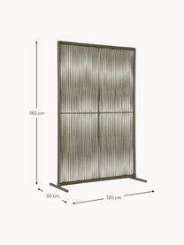 Scherm Paxson, B 180 cm, Frame: gepoedercoat aluminium, Olijfgroen, B 120 x H 180 cm