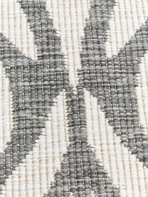 Okrągły dwustronny dywan wewnętrzny/zewnętrzny Madrid, 100% polipropylen, Szary, kremowy, Ø 200 cm (Rozmiar L)