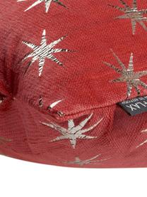 Poszewka na poduszkę Cosmos, Poliester, Czerwony, odcienie srebrnego, S 40 x D 40 cm