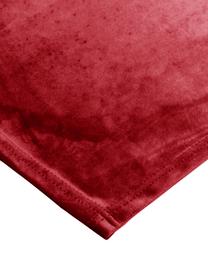 Fluwelen placemats Simone, 2 stuks, 100% polyester fluweel, Rood, 35 x 45 cm