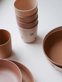 Súprava pohárov Mix, 5 dielov, 100 % PLA (plast), Tóny marhuľovej a ružovej, motív čerešne, Ø 7 x V 8 cm