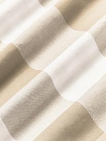 Geruite katoenen kussensloop Nels, Weeftechniek: renforcé Draaddichtheid 1, Beigetinten, wit, B 60 x L 70 cm