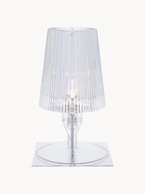 Kleine LED tafellamp Take, Lamp: kunststof, Transparant, B 19 x H 31 cm