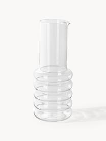 Mondgeblazen waterkaraf Bubbly, Borosilicaatglas, Transparant, 1.1 L