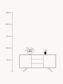 Dimmbare Tischlampe Torso mit USB-Anschluss, Lampenschirm: Stoff, Lampenfuß: Keramik, Weiß, Schwarz, Ø 12 x H 20 cm