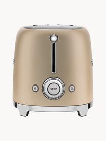 Kompakt Toaster 50's Style, Edelstahl, lackiert, Beige, matt, B 31 x T 20 cm