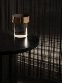 Petite lampe à poser mobile à intensité variable Last Order, Doré, transparent, Ø 9 x haut. 14 cm