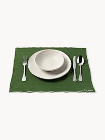 Sets de table Cosmo, 4 pièces, 100 % coton

Le matériau est certifié STANDARD 100 OEKO-TEX®, 4854CIT, CITEVE, Vert foncé, larg. 45 x long. 50 cm