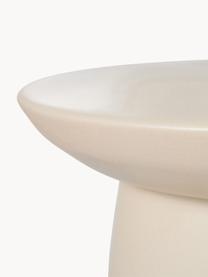 Mesa auxiliar redonda de gres Earthenware, Gres, Beige, Ø 46 x Al 37 cm