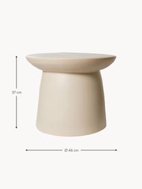 Tavolino rotondo in gres Earthenware, Gres, Beige, Ø 46 x Alt. 37 cm