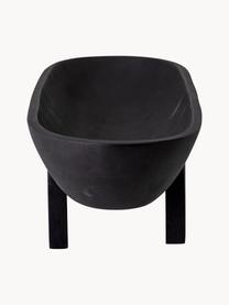 Fuente de madera de mango Eike, Madera de mango recubierta, Negro, An 54 x F 16 cm