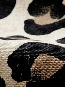 Set 2 tovagliette americane in cotone con motivo leopardato Jill, 100% cotone, Beige, nero, Larg. 35 x Lung. 45 cm