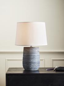 Moderná stolová lampa s betónovým podstavcom Clemente, Biela, sivá