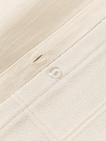 Povlak na přikrývku s všívaným kostkovaným vzorem Vivienne, Přední strana: tlumeně bílá<br>Zadní strana: krémově bílá, Š 200 cm, D 200 cm