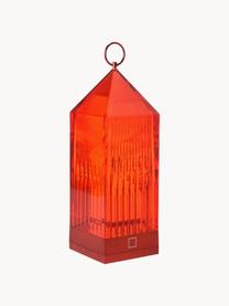 Mobilna lampa stołowa z funkcją przyciemniania Lantern, Tworzywo sztuczne, Czerwony, S 10 x W 31 cm