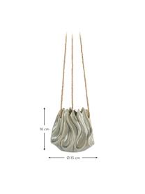 Maceta colgante Fina, Cerámica, Beige, Ø 15 x Al 16 cm