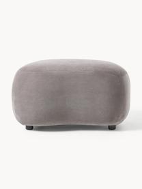 Hocker Alba, Bezug: 100 % Polyester (Teddy) D, Webstoff Taupe, B 70 x H 42 cm, gebogen links