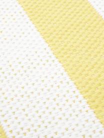 Gestreifter In- & Outdoor-Teppich Axa in Gelb/Cremeweiß, Flor: 100% Polypropylen, Cremeweiß, Gelb, B 160 x L 230 cm (Größe M)