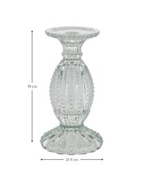 Świecznik szklany Silva, Szklanka, Transparentny, Ø 11 x W 19 cm