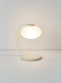 Kleine tafellamp Fay, Lampenkap: opaalglas, Crèmewit, B 15 x H 25 cm