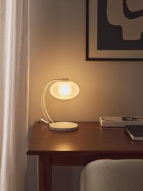 Petite lampe à poser Fay, Blanc crème, larg. 15 x haut. 25 cm