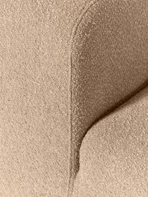 Chauffeuse en tissu bouclé Lena, Tissu bouclé brun clair, larg. 76 x prof. 106 cm
