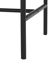 Samt-Sitzbank Comma, Bezug: Polyestersamt, Gestell: Stahl, pulverbeschichtet, Samt Grau, B 160 x H 46 cm