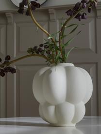 Keramická váza Uva, V 28 cm, Keramika, Tlumeně bílá, Ø 26 cm, V 28 cm