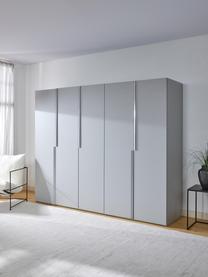 Modularer Drehtürenschrank Leon, 250 cm Breite, mehrere Varianten, Korpus: Spanplatte, melaminbeschi, Hellgrau, Basic Interior, B 250 x H 200 cm