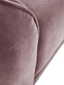 Sofá infantil de terciopelo Austin Mini, Tapizado: terciopelo (90% algodón, , Estructura: madera de pino, madera co, Terciopelo rosa palo, An 133 x F 50 cm