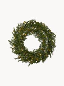 Couronne de Noël LED d'extérieur avec fonction de minuterie Byske, Vert foncé, Ø 60 x haut. 20 cm