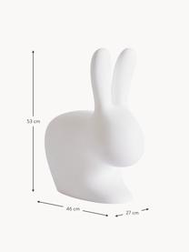 Kinderhocker Rabbit, Kunststoff (Polyethylen), Weiss, B 46 x H 53 cm