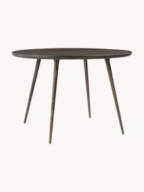 Okrągły stół do jadalni z drewna dębowego Accent, różne rozmiary, Drewno dębowe z certyfikatem FSC, Ciemne drewno dębowe, Ø 110 x W 73 cm